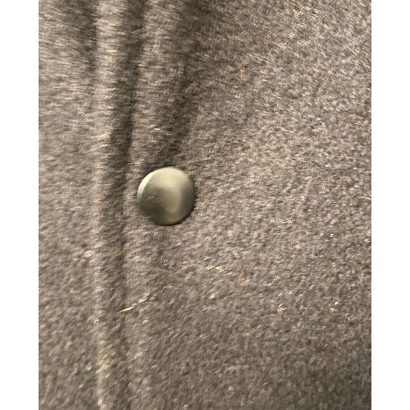 Vtg LAMASZ Wool Bomber Jacket Men's XL Black Leather Fox Sports TV Rocky Mtn - Picture 5 of 9